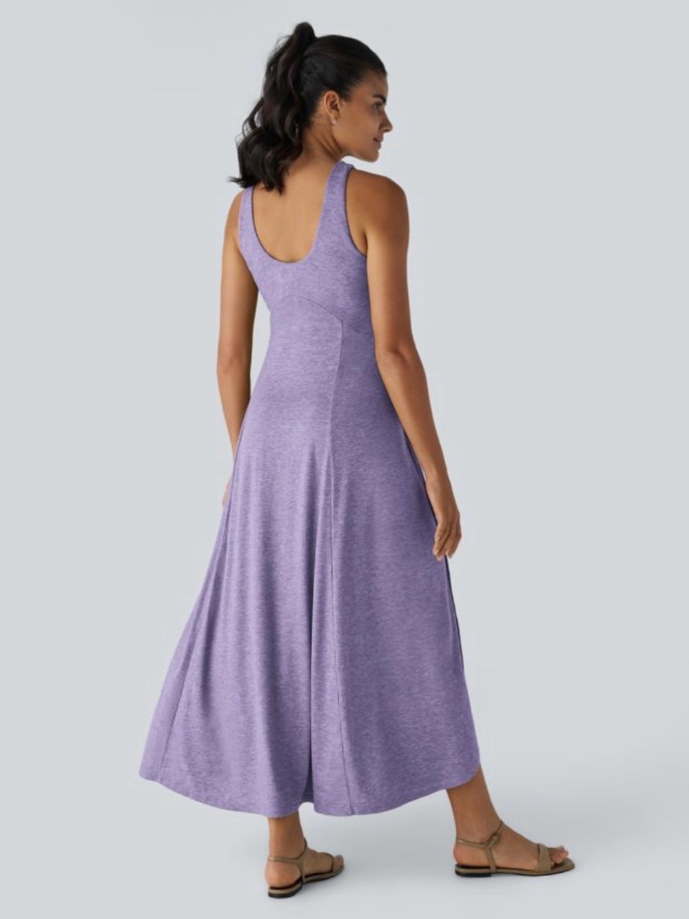 HALARA New U Neck Maxi Casual Tank Dress XL - Picture 2 of 10